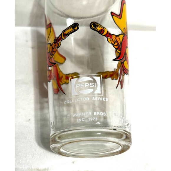 Vintage 1973 Pepsi Collectors Series Looney Tunes Yosemite Sam Glass Tumbler - Picture 7 of 7